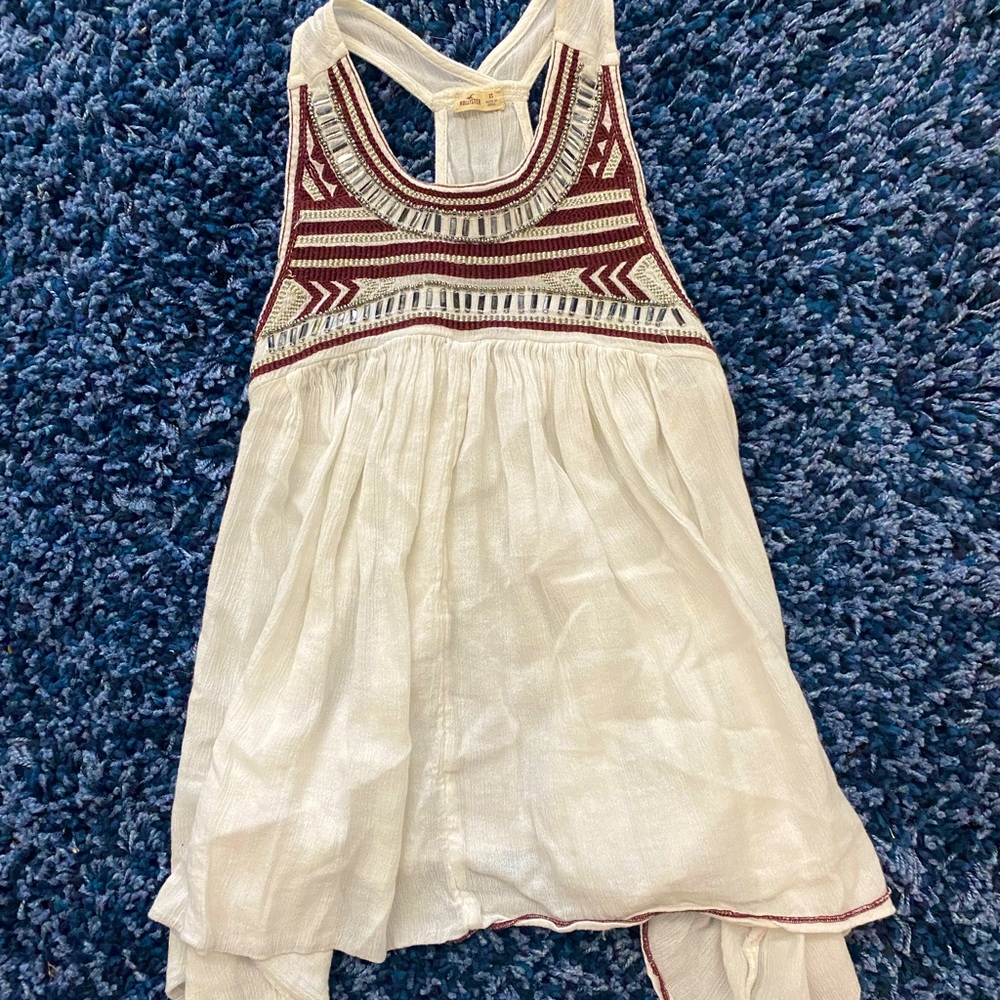 White Hollister Tank Top